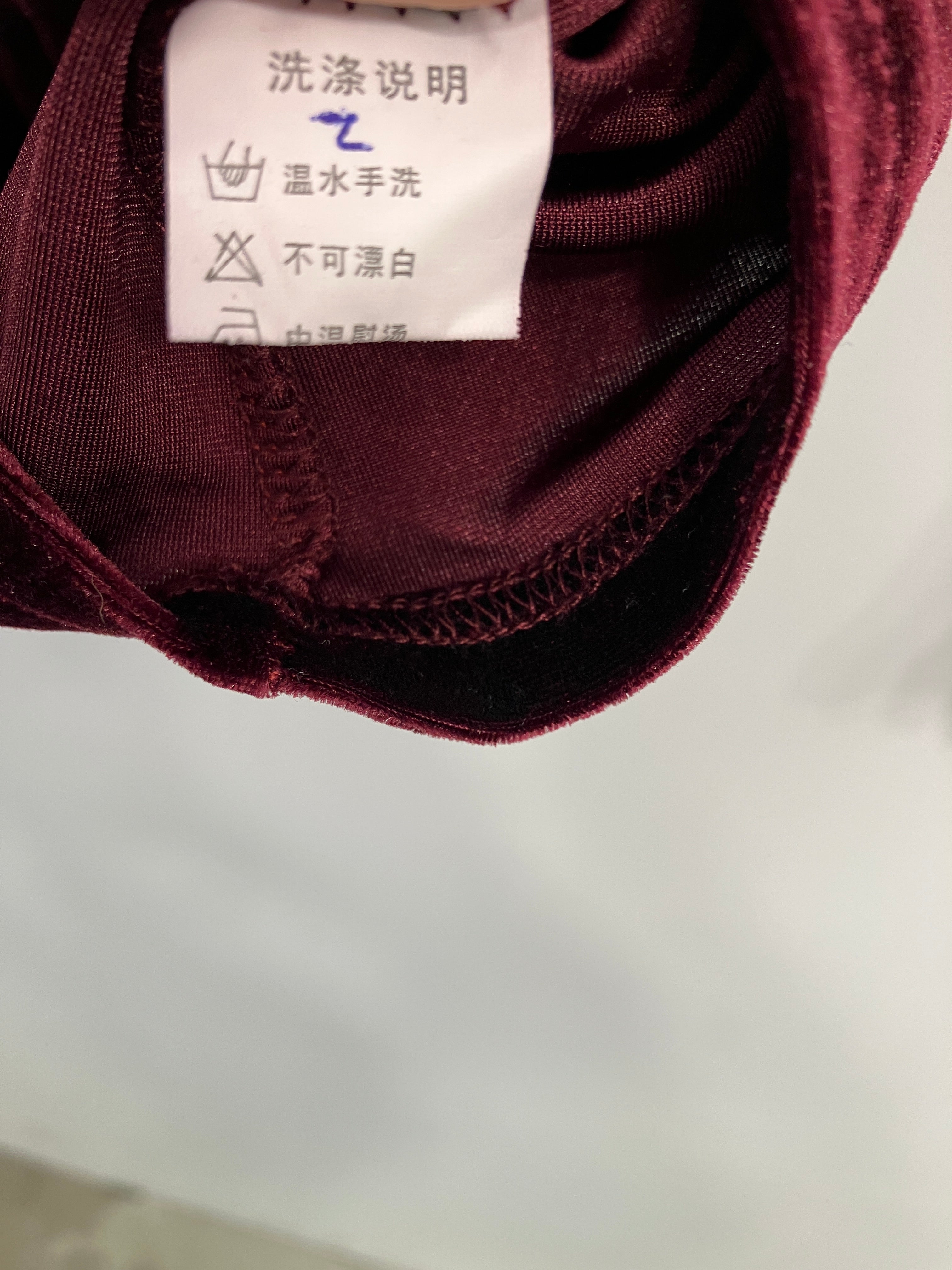 Velour Bluse